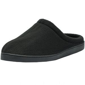 Alpine Swiss Mens Memory Foam Fleece Clog Slippers Wide Warm Slip On House Shoes